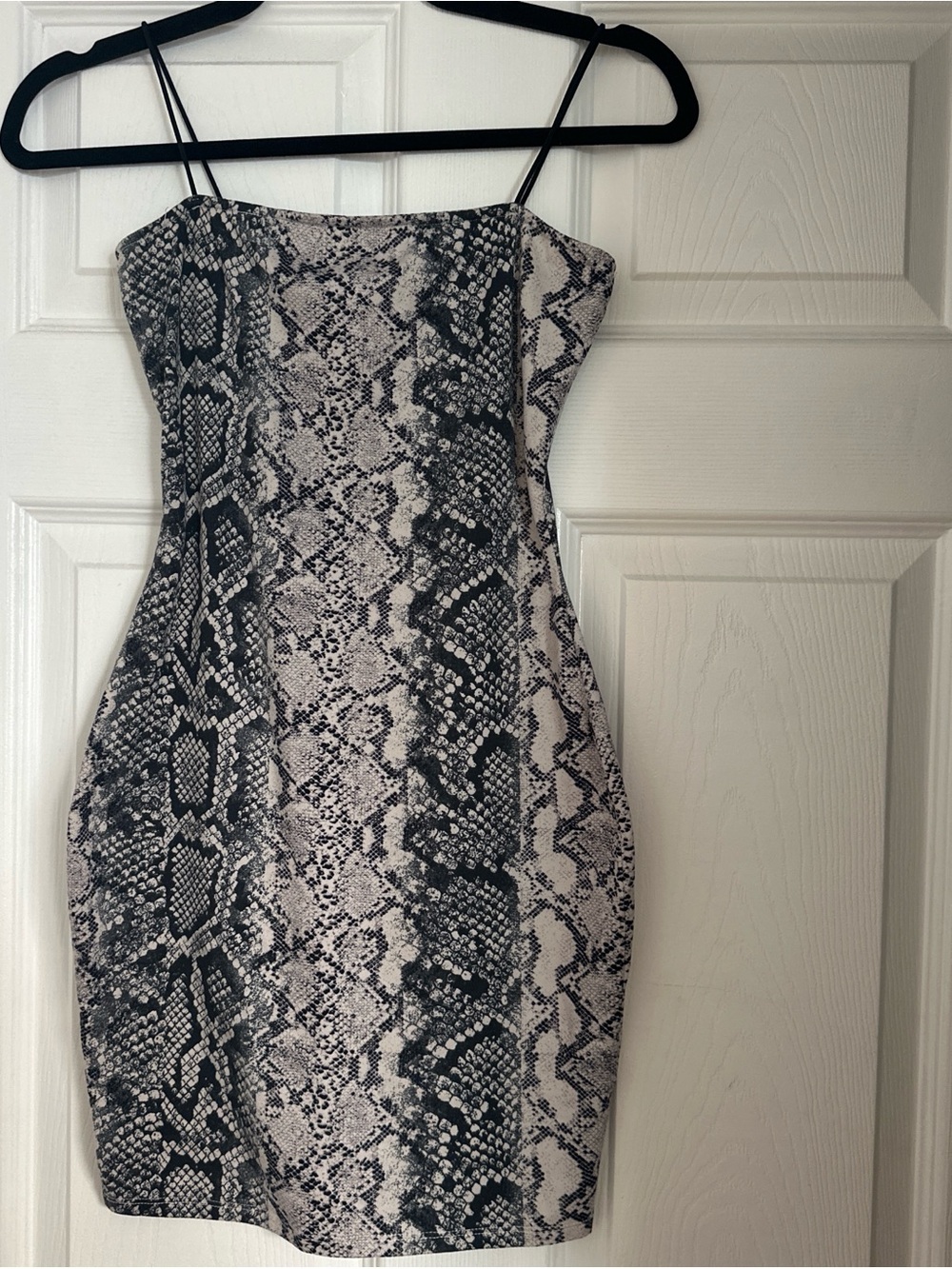 Snake Print Bodycon Mini Dress